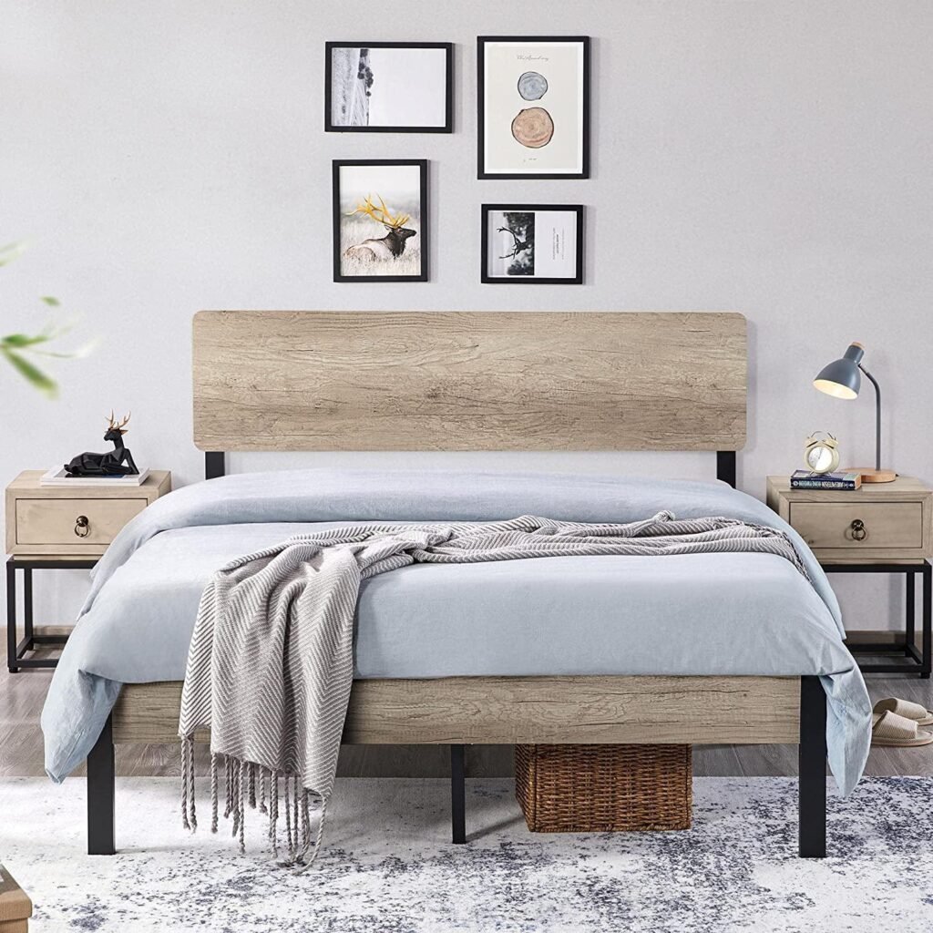 queen-metal-platform-bed-frame-with-wood-headboard-no-box-spring-needed-gray